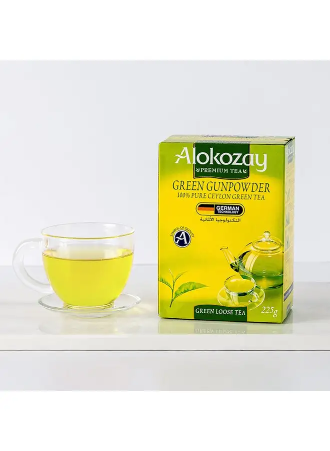 Alokozay Green Gunpowder Loose Tea 225grams