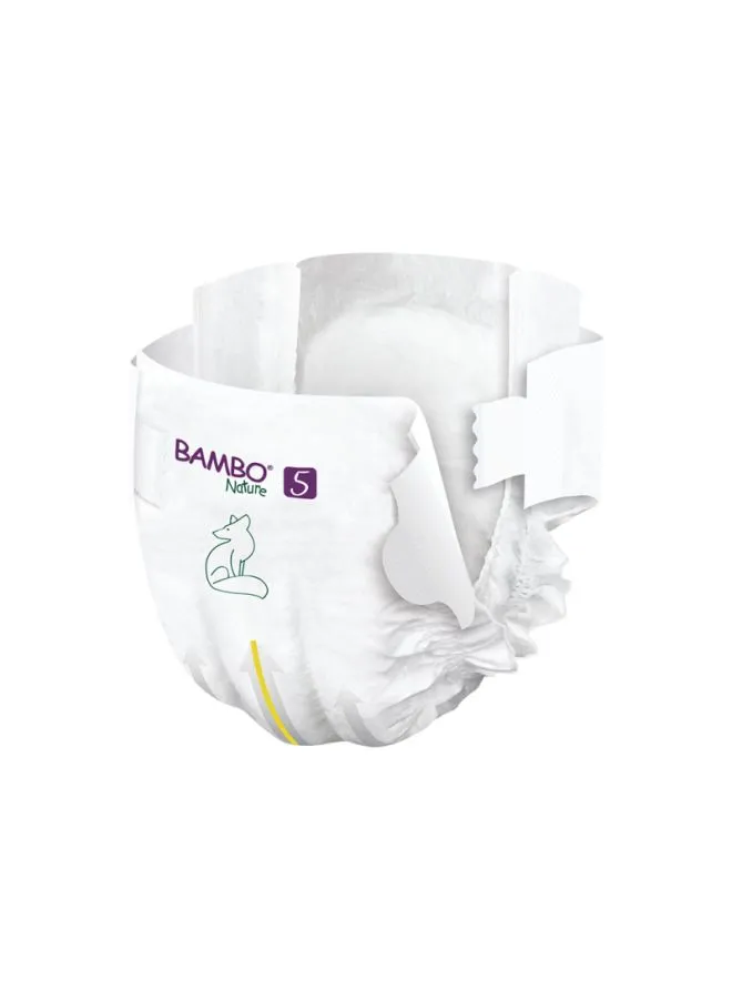 BAMBO NATURE Eco-Friendly Diapers, Size 5, 12-18kg, 44 Diapers,Tall Pack