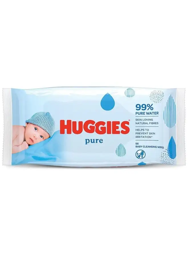 Huggies Natural Baby Wipes 56 Count