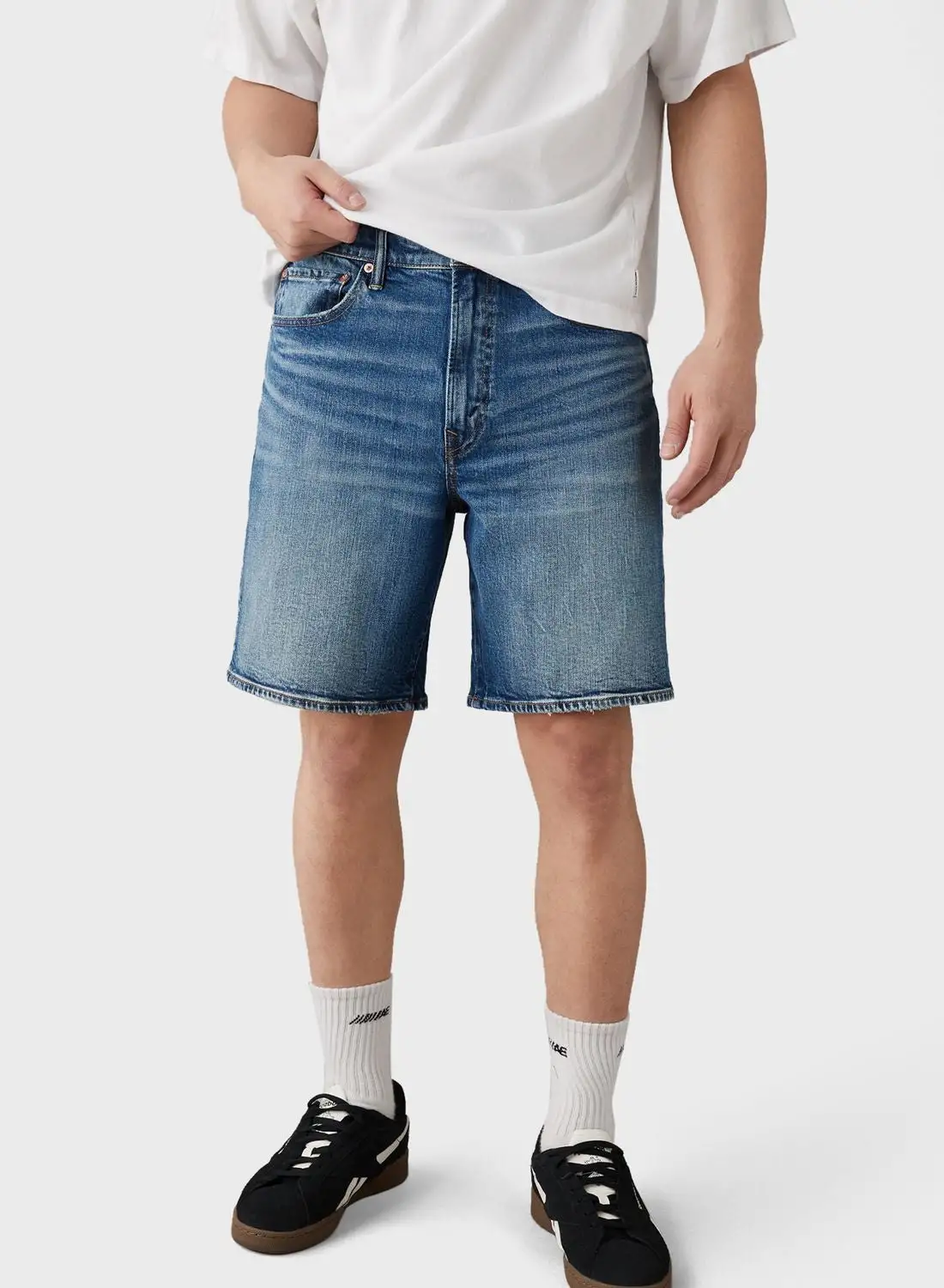 American Eagle Mid Wash Denim Shorts