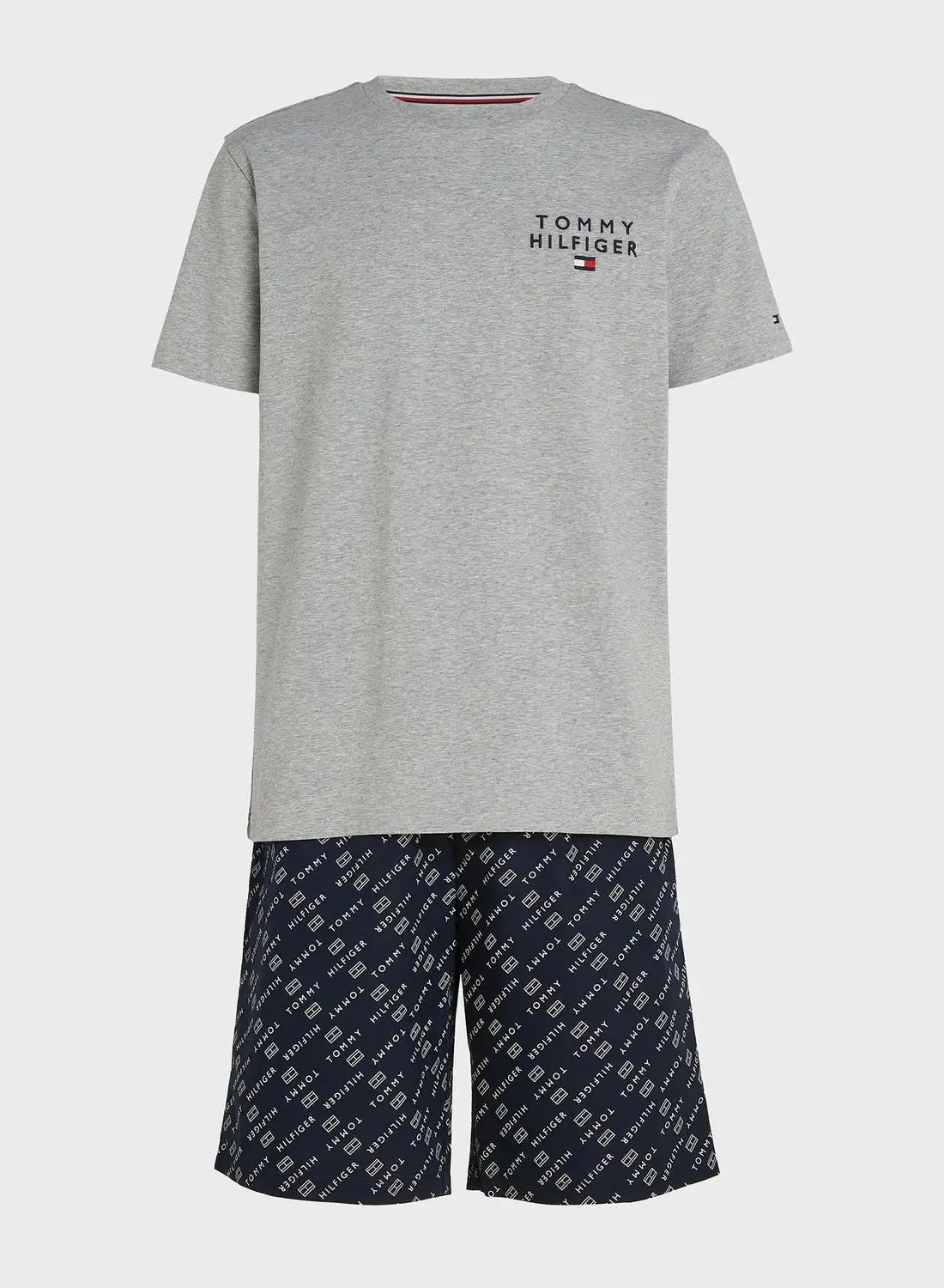 TOMMY HILFIGER Logo T-shirt & Short Set