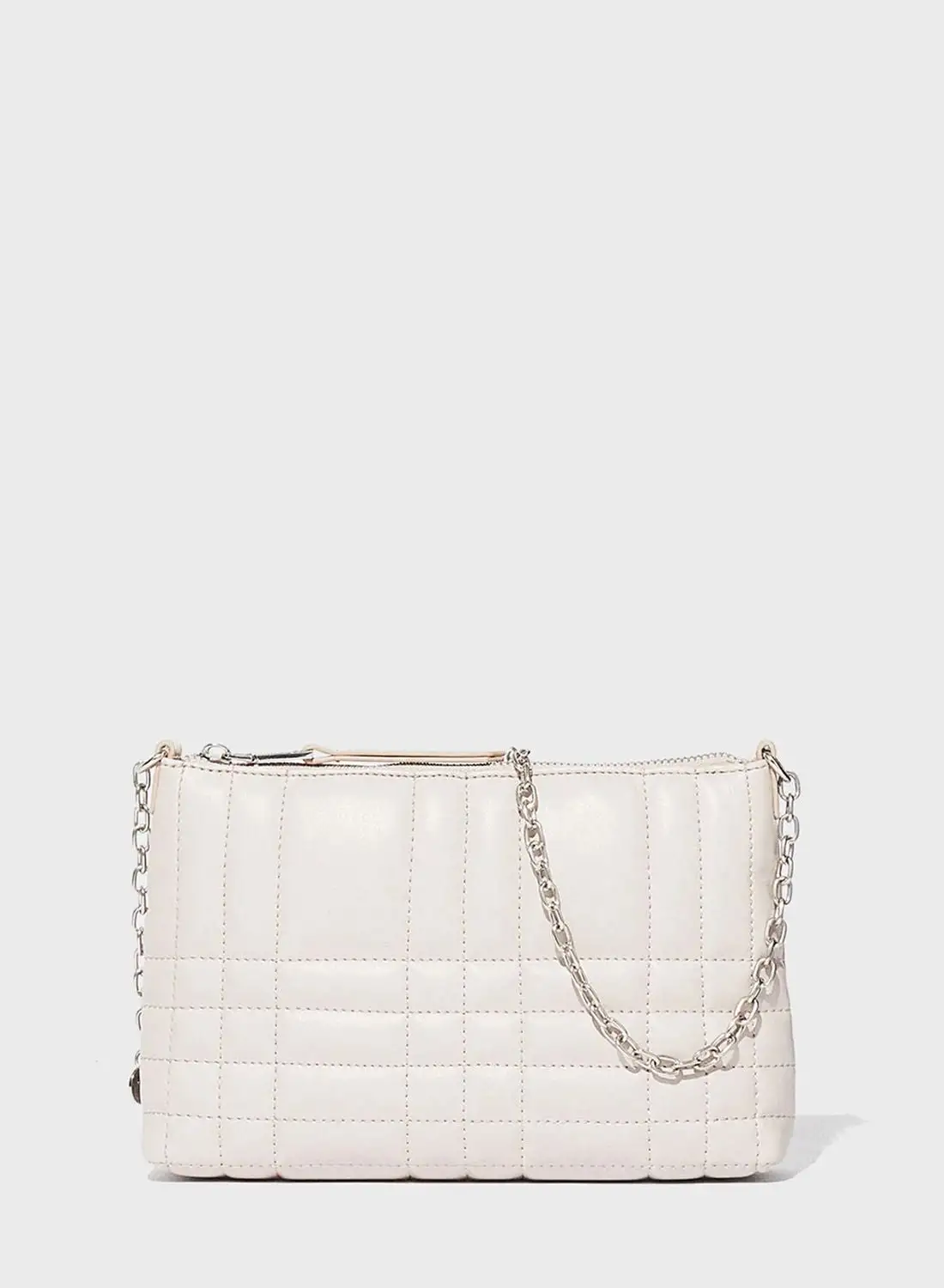 PARFOIS Quilted Chain Detailed Crossbody