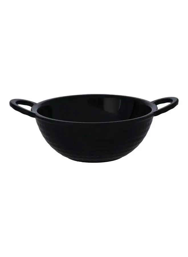 Royalford Melamine Biza Kadhai Black 9inch