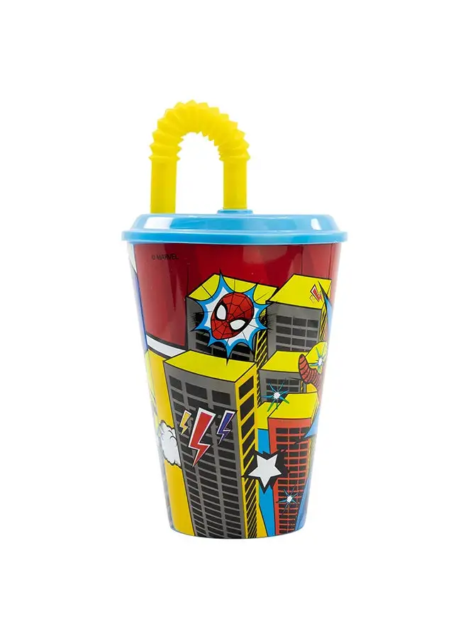 MARVEL MARVEL TUMBLER EASY SPORT W/STRAW 430 ML SPIDERMAN MIDNIGHT FLYER