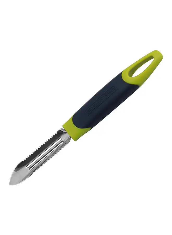 Royalford Stainless Steel Peeler With ABS Handle Grey/Green