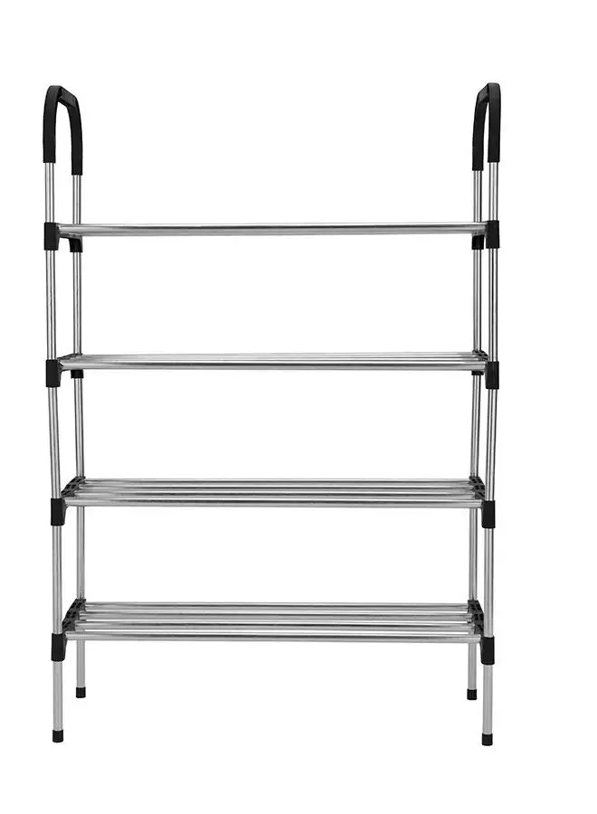 Royalford Royalford 4 Tier Shoe Organizer, Galvanized Steel, RF10441 | 12-Pair Storage Shelf for Bedroom, Closet, Entryway, Dorm Room | Storage Organizer for Book, Cloth Shelf