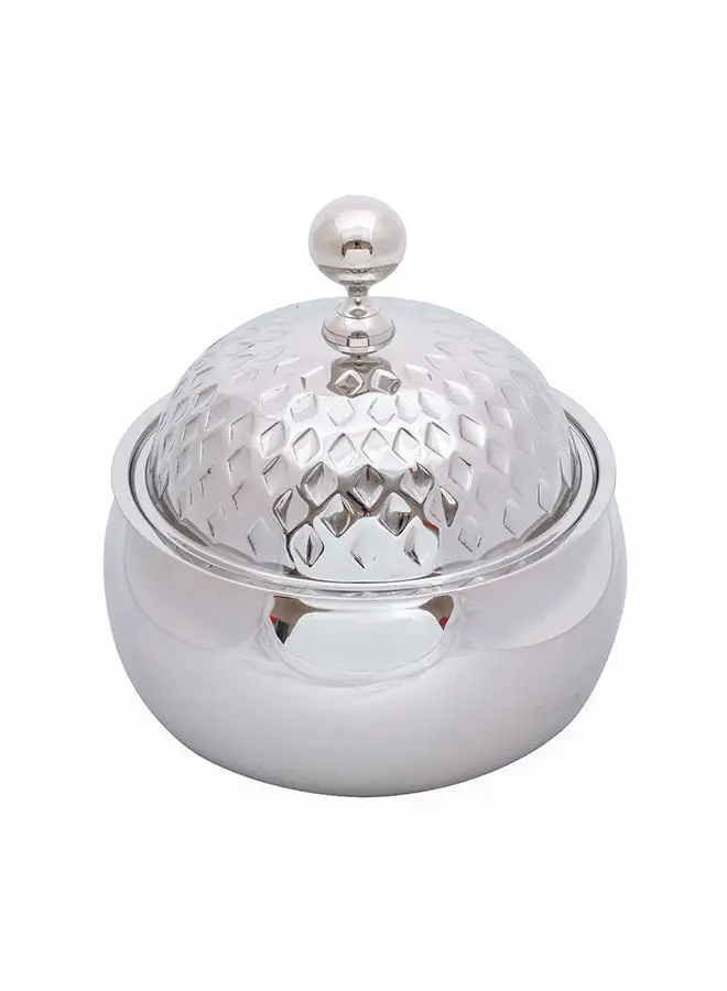 ZOLTEN Stainless Steel Diamond Food Saver With Lid Silver