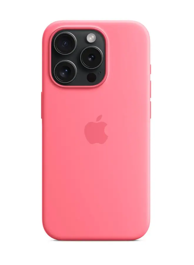 Apple iPhone 15 Pro Silicone Case With MagSafe Pink