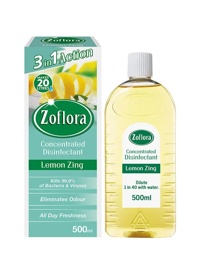 Zoflora Lemon Zing Multipurpose Concentrated Disinfectant 500ml