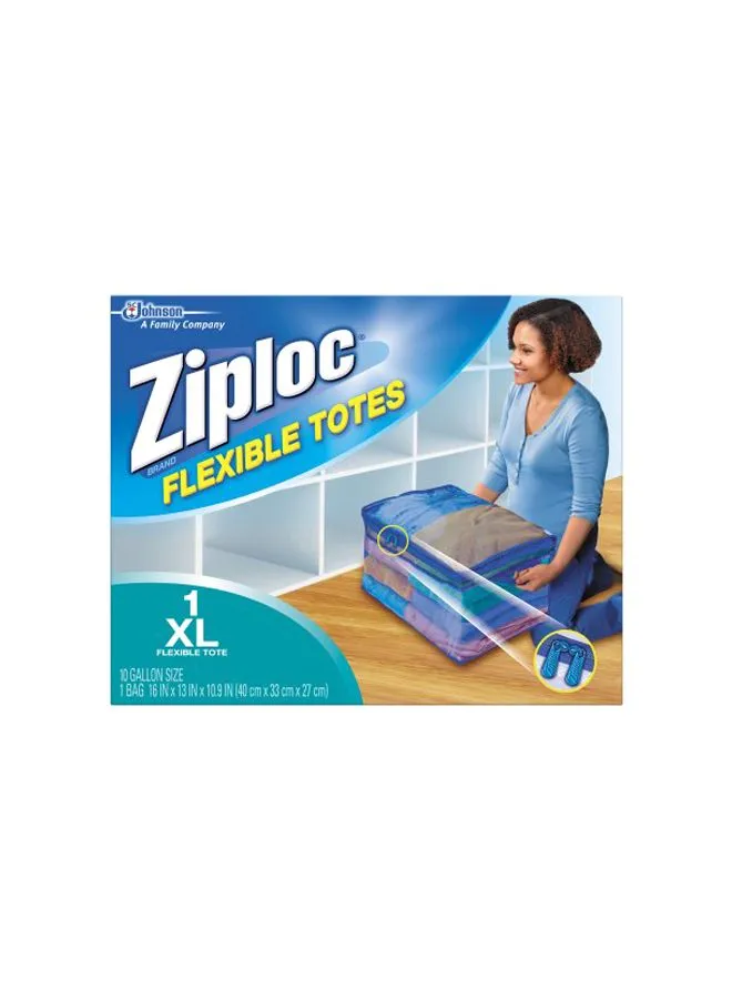 Ziploc Flexible Storage Tote Bag Clear XL