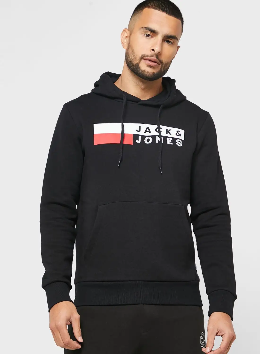 JACK & JONES Logo Printed Hoodie