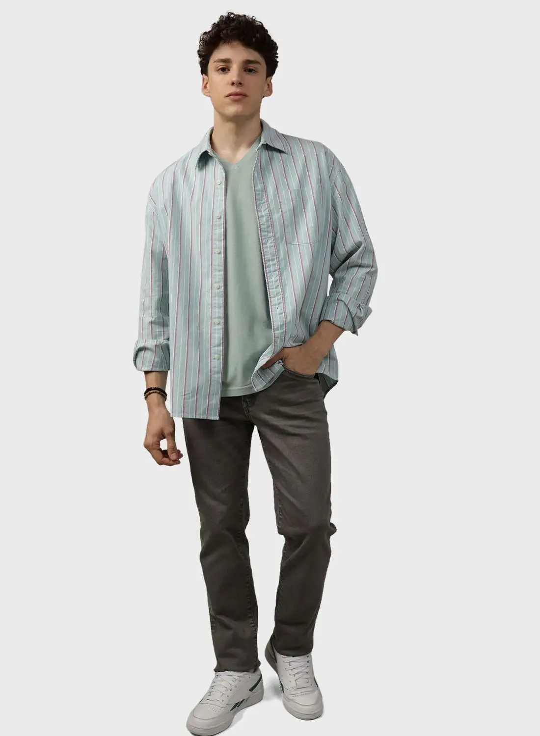 American Eagle Striped Regular Fit Shirt