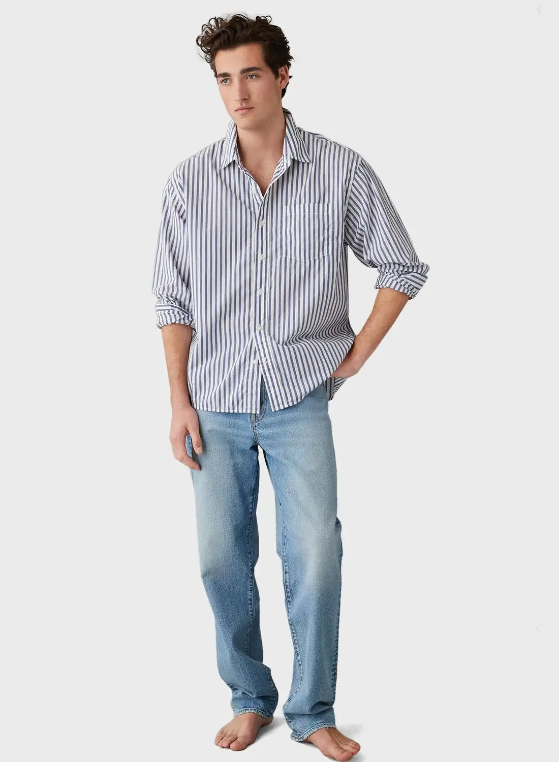 American Eagle Striped Regular Fit Shirt