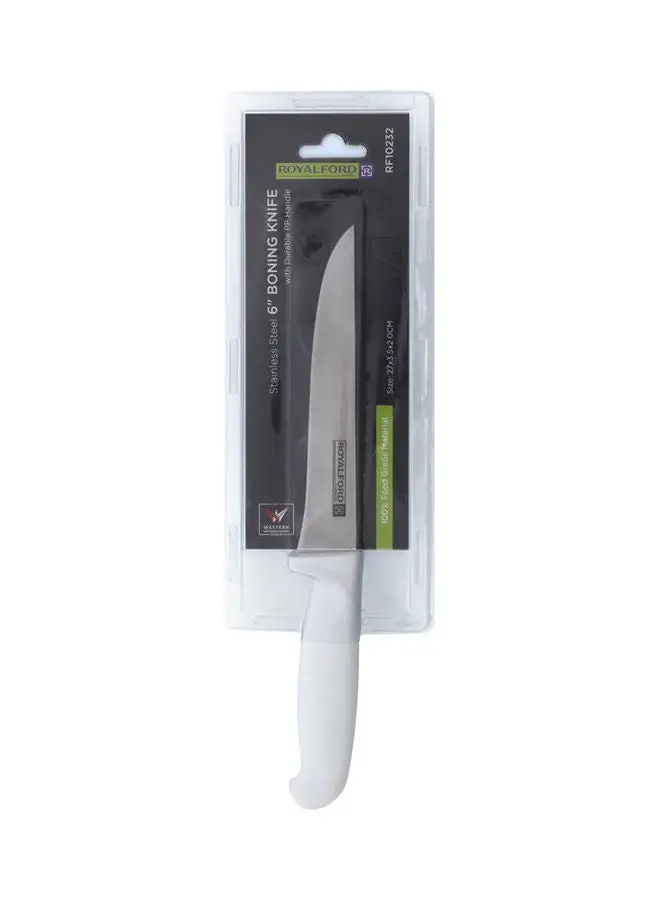 Royalford Bonning Knife With Polypropylene Handle White 27x3.5x2cm