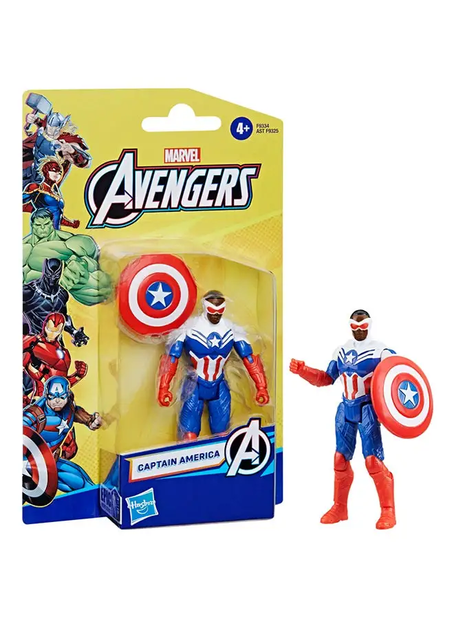 AVENGERS Marvel Avengers Epic Hero Series Captain America Action Figure, 4-inch, Super Hero Toys For Kids Ages 4 and Up