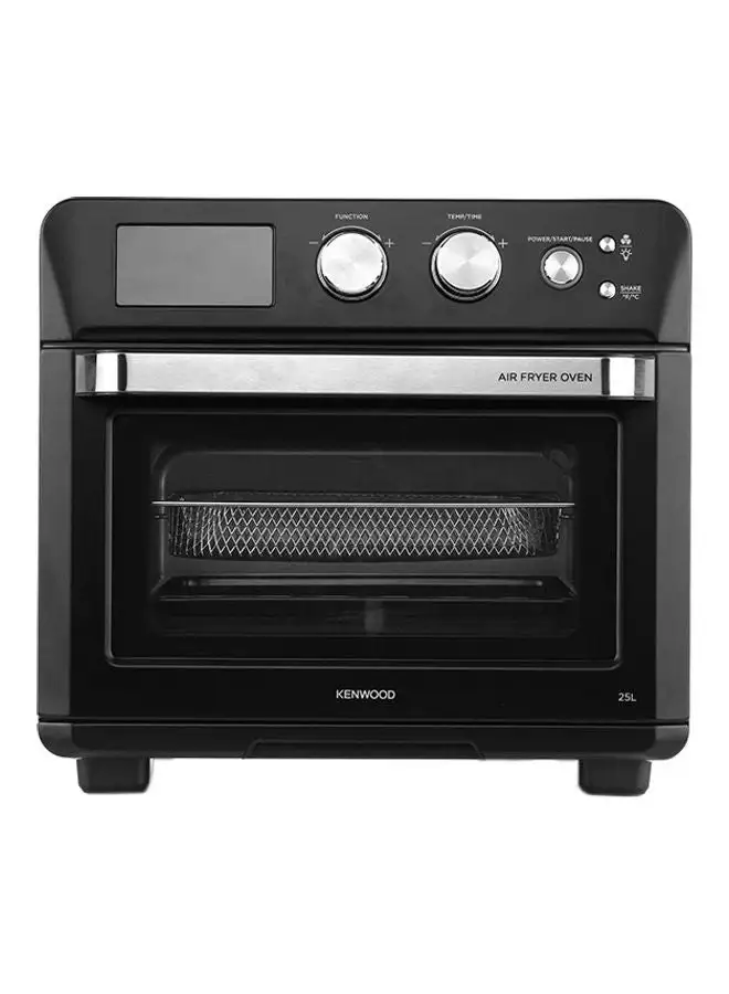 KENWOOD Oven 2 in 1, Toaster, Air Fryer, Grill, Broiling, Baking, Defrosting, Heating, 15 Preset Cooking Function, Stainless Steel 25 L 1700 W MOA25.600BK Black