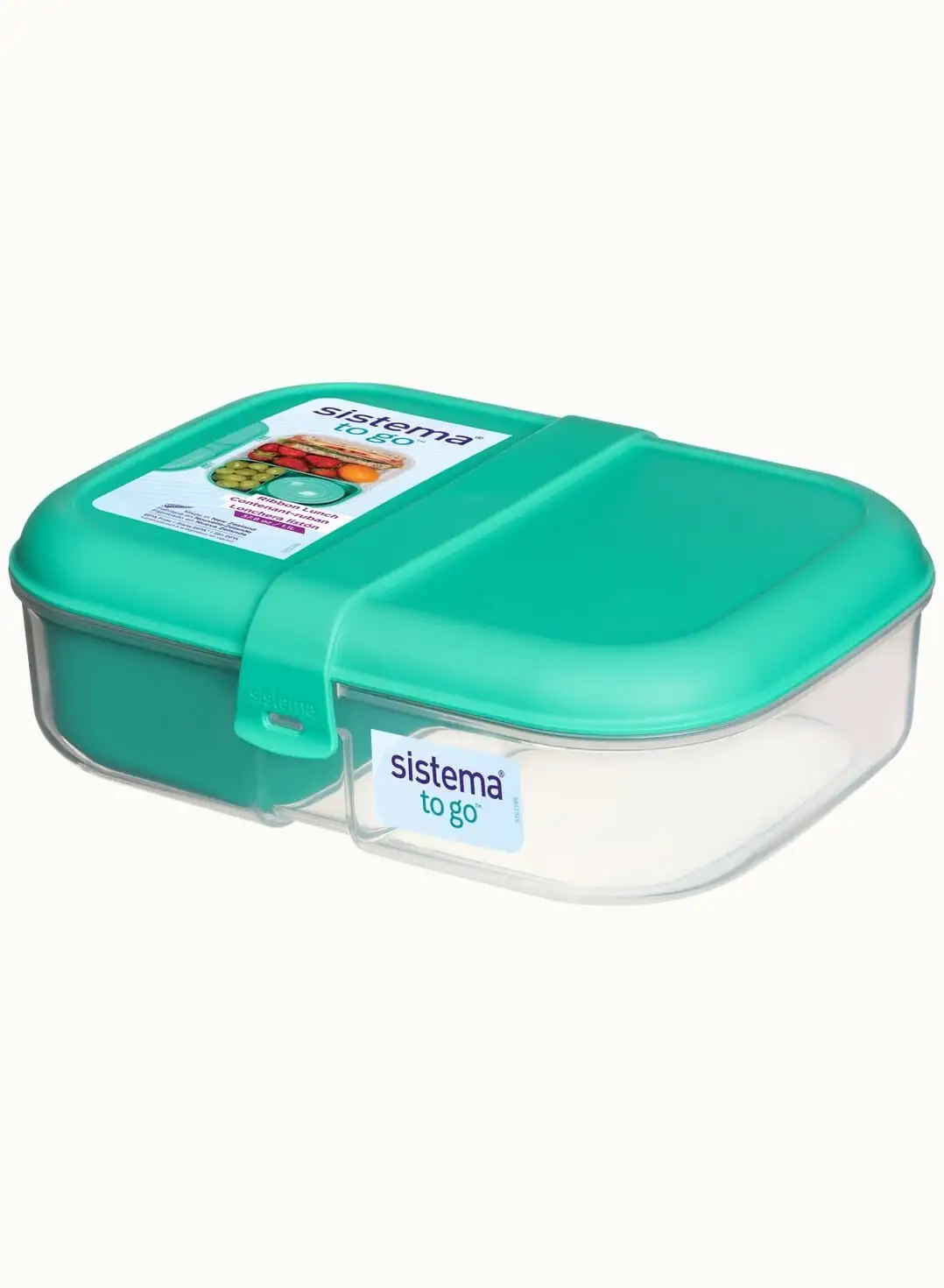 sistema Sistema 1.1 Liter Ribbon To Go Lunch Box Teal