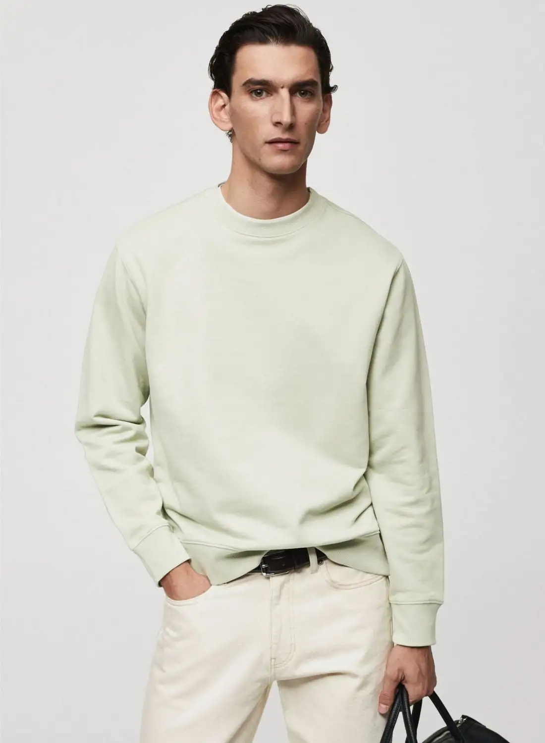 Mango Man Essential Crew Neck Sweatshirt