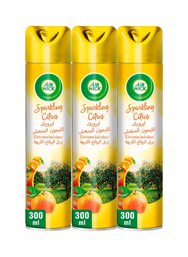 Air Wick Sparkling Citrus Aerosol Easy To Use Air Freshener