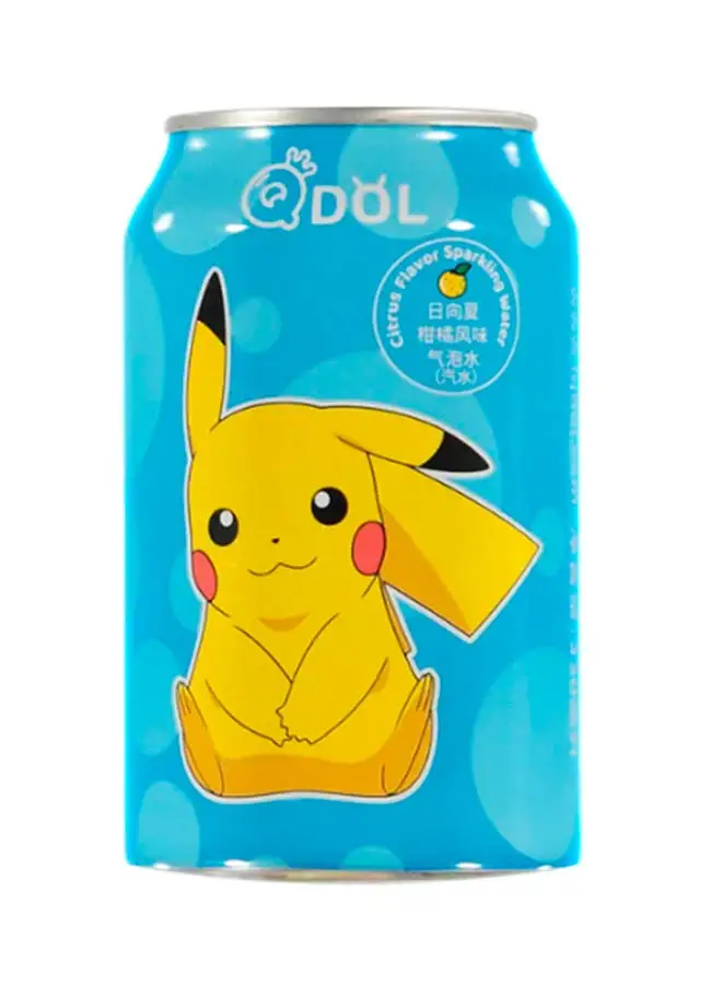 Qdol Pikachu Sparkling Water Citrus Flavour 330ml