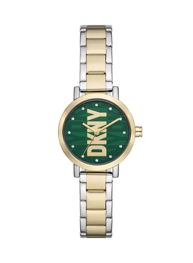 DKNY Women's Analog Round Shape Stainless Steel Wrist Watch NY6676 - 28 Mm