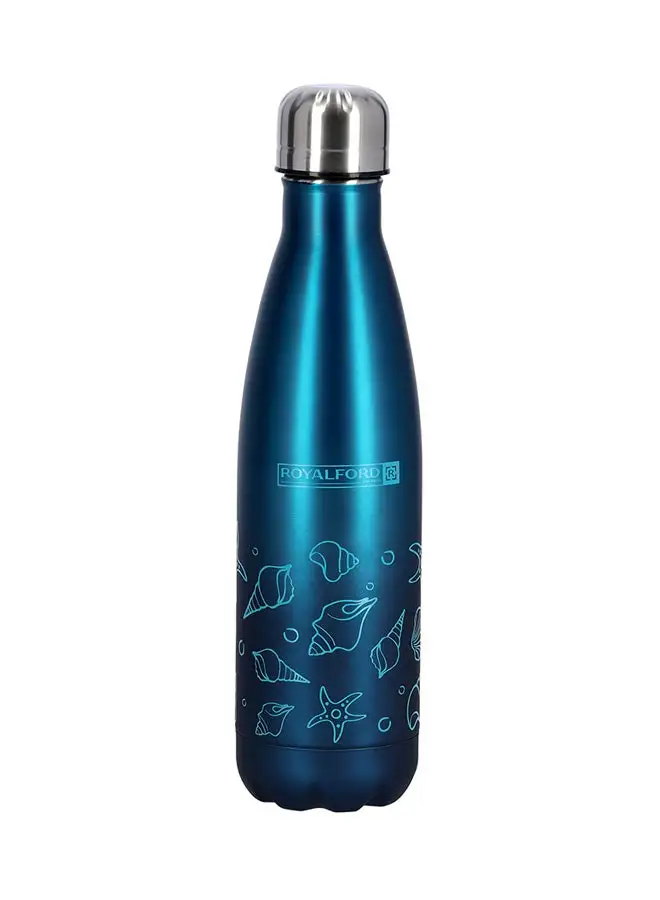 Royalford Stainless Steel Double Wall Vacuum Flask Blue