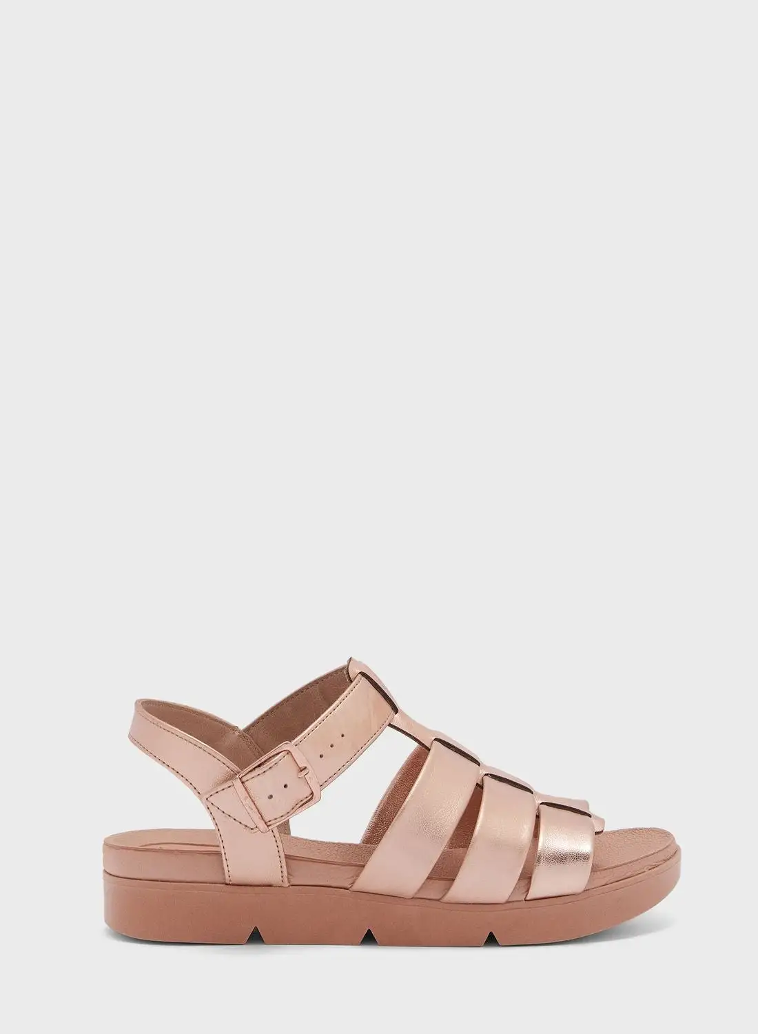 Beira Rio Freya Ankle Strap Flat Sandals