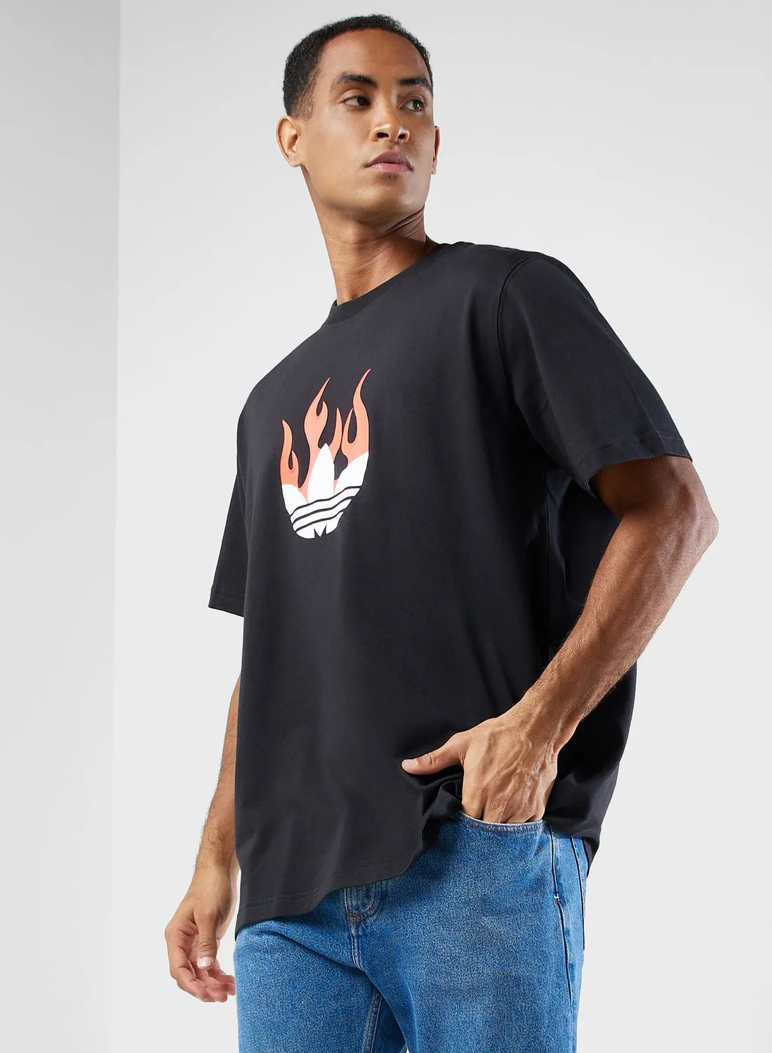 adidas Originals Flames Logo T-Shirt