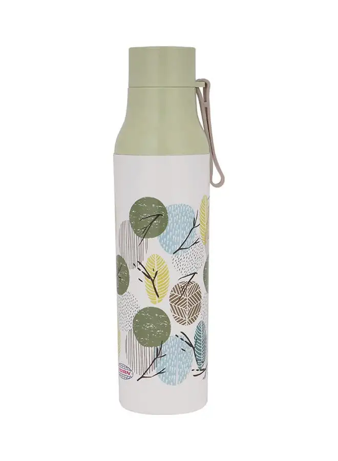 Royalford Royalford 600 ML Icon Insulated Water Bottle- RF11688 Super PU Insulation, Stainless Steel Inner And PP Outer Body Preserves The Flavor And Freshness Portable, Leak-Resistant Multicolor Multicolour