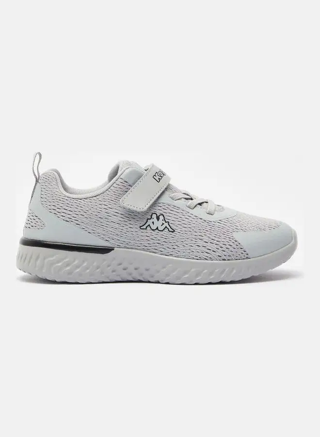 Kappa Textured Running Shoes with Hook and Loop Closure Grey