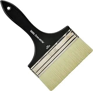 Liquitex Black 6 inch Professional Freestyle Large Scale Brush, Broad Flat/Varnish, Short Handle, 1300706