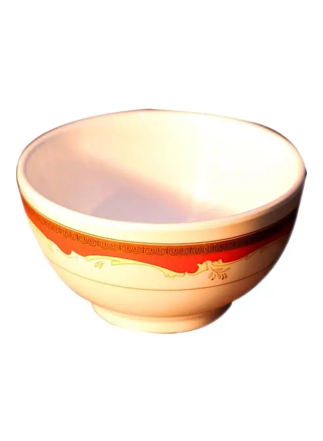 Royalford Melamine Rice Bowl Beige/Orange 3.5inch