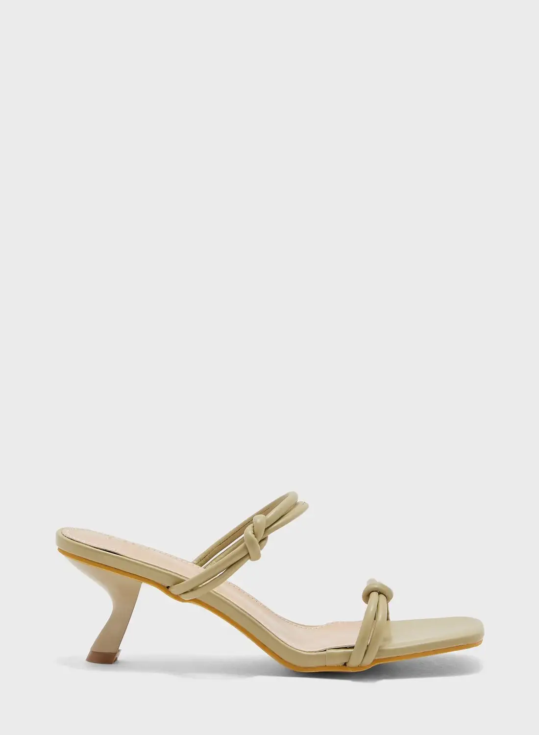 ELLA Two Strap Knot Detail Sandal