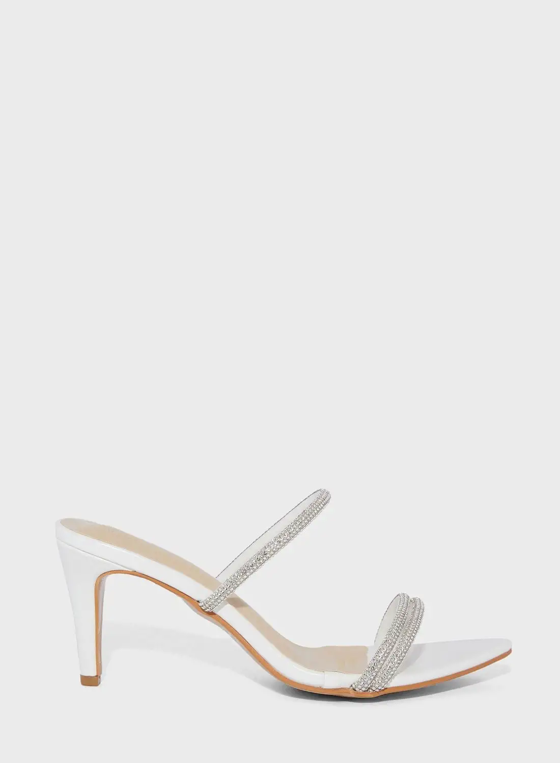 ELLA Pointed Toe Sandal With Diamante Trim