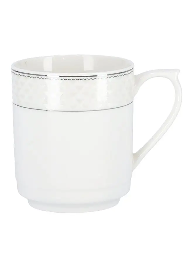 Royalford Bone Wave Coffee Mug White/Black 325ml