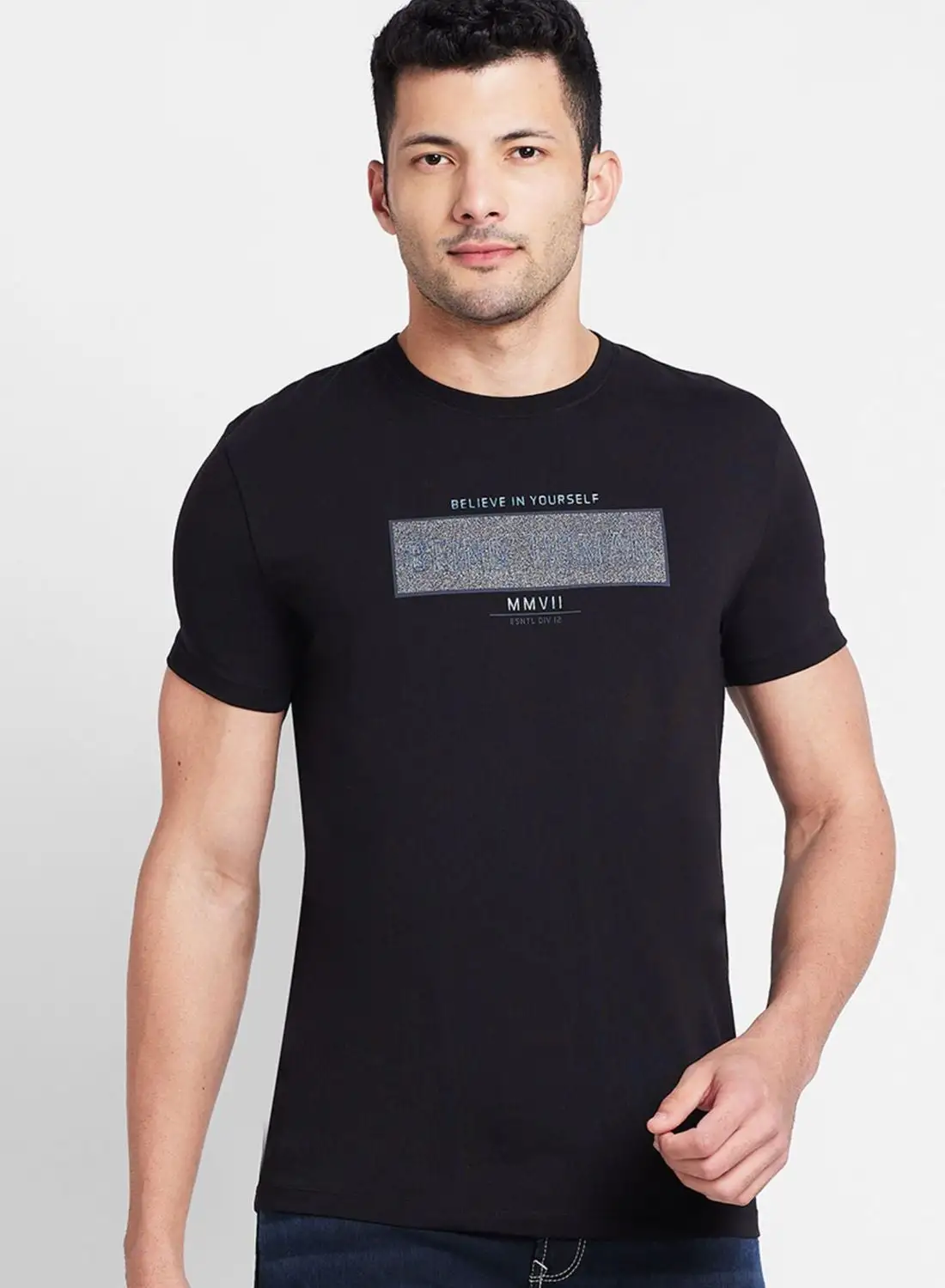 Being Human Printed Crew Neck T-Shirt