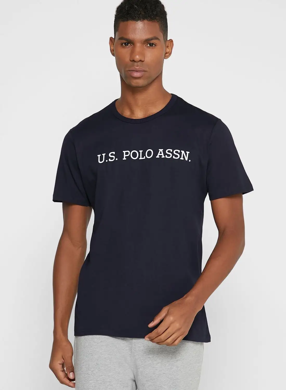 U.S. Polo Assn. Logo Crew Neck T-Shirt