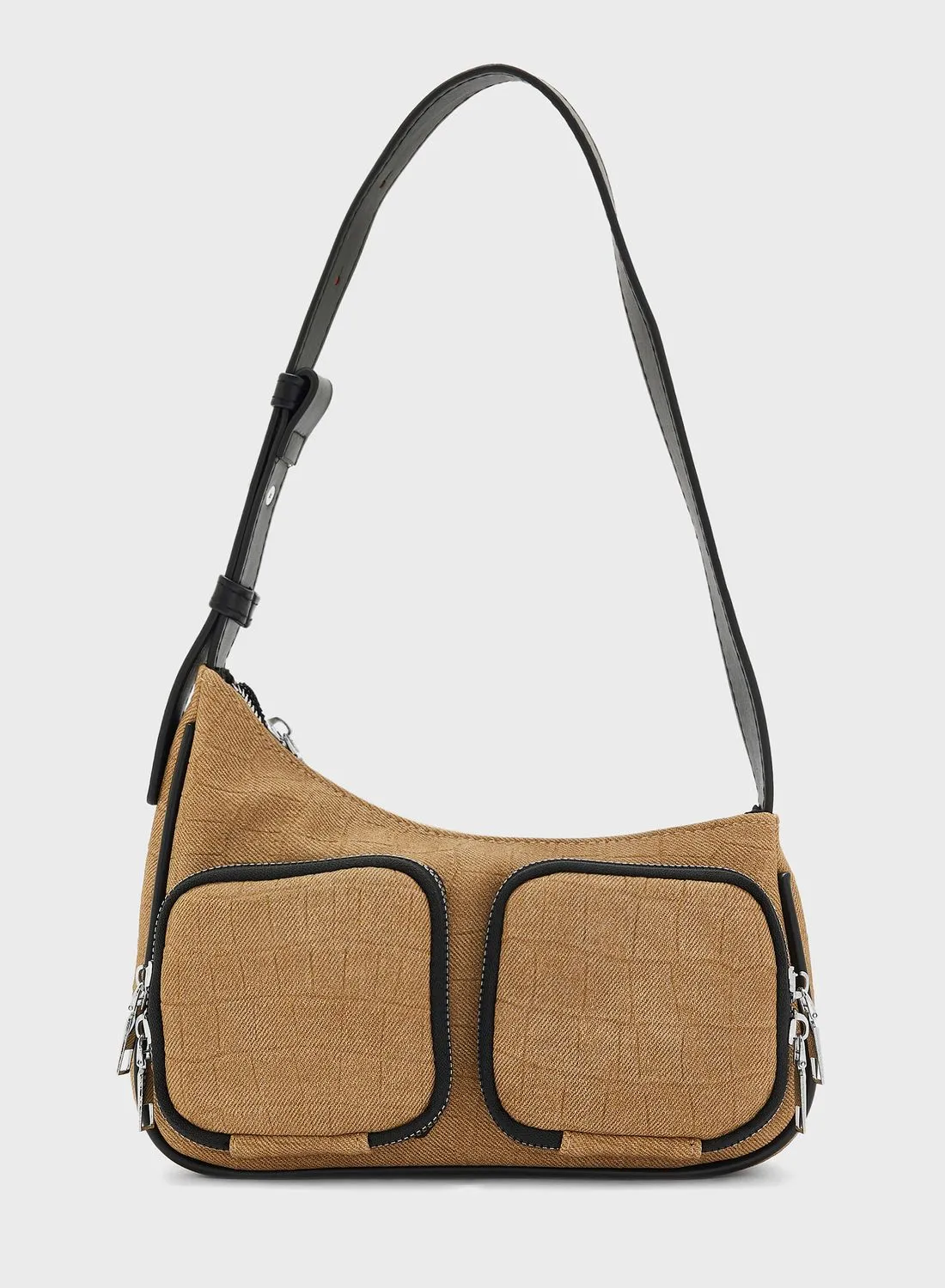 Ginger Shoulder Bag With Pocket Detail