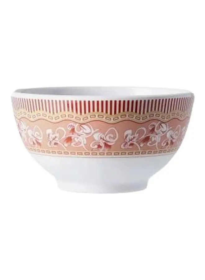 Royalford Rice Bowl White/Red/Orange 3.5inch