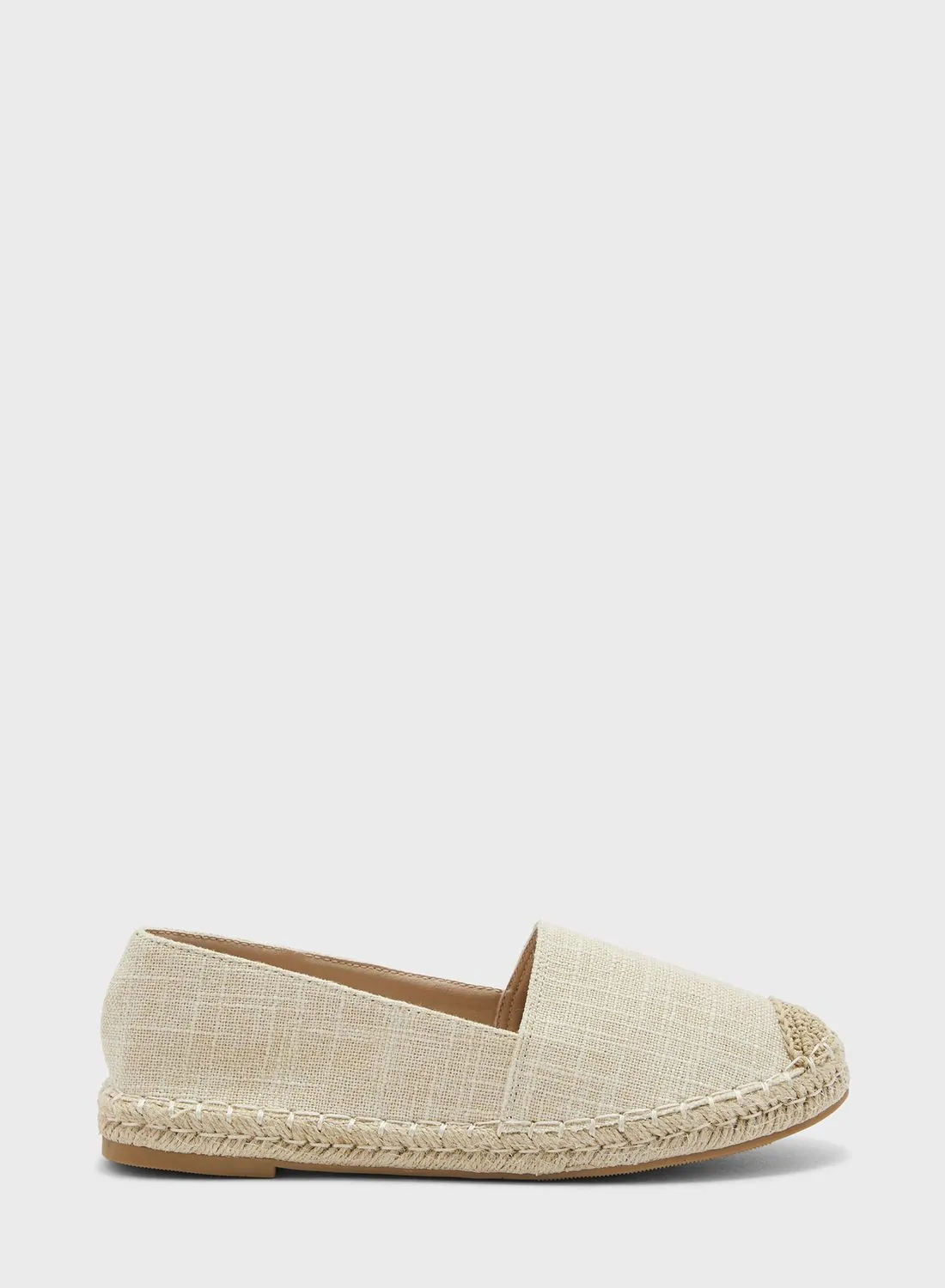 ELLA Canvas Espadrille With Toe Cap