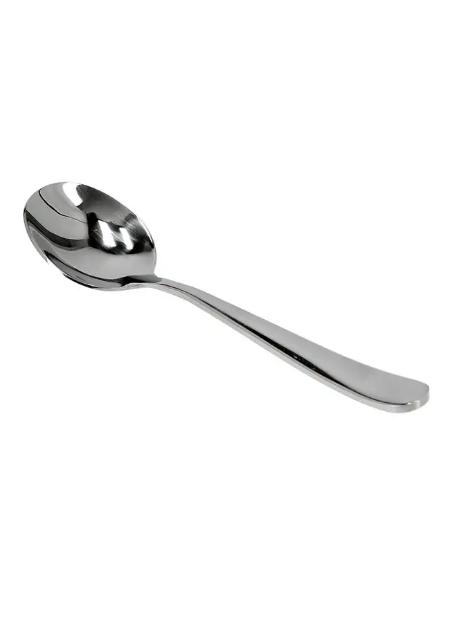 Royalford 2-Piece Soup Spoon Set Silver/Black