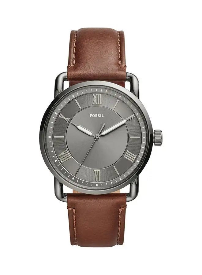 FOSSIL Men's Analog Round Shape Leather Wrist Watch FS5664 - 42 Mm