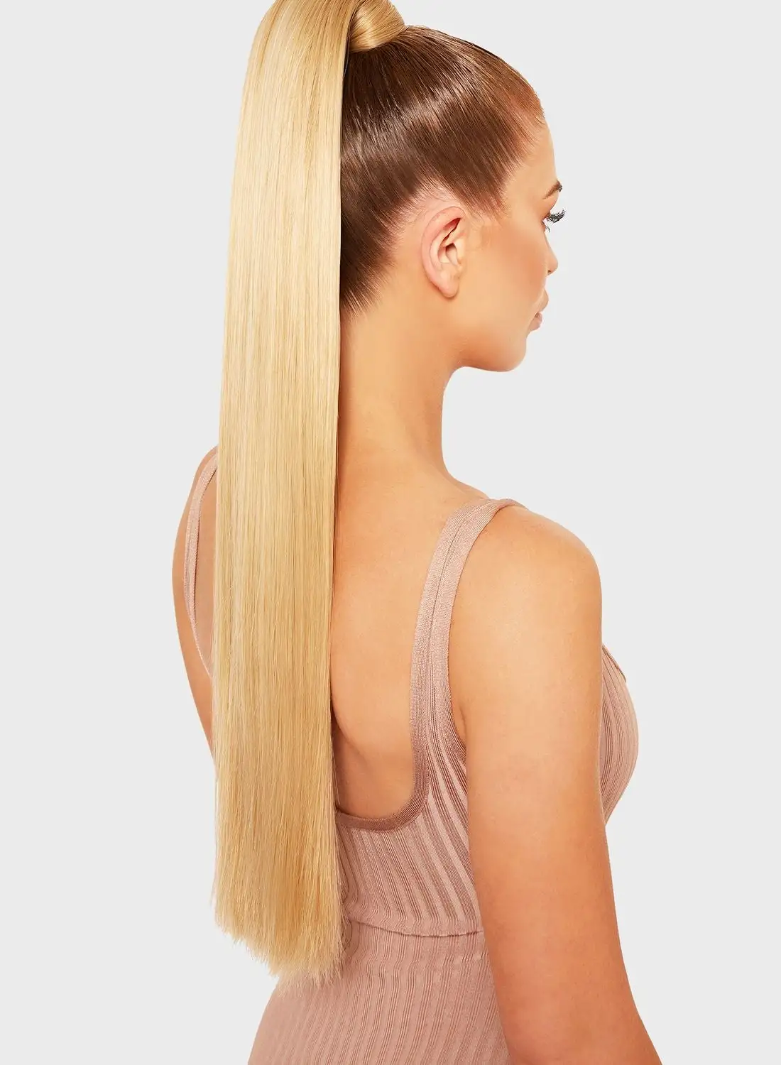 LullaBellz Grande 26 Inch Straight Wraparound Pony - California Blonde