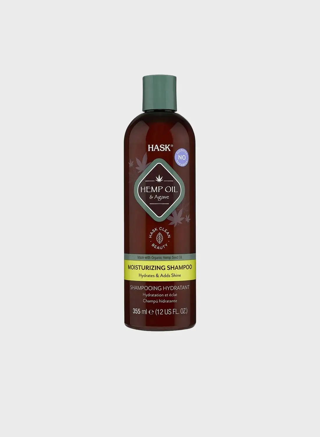 HASK Hemp Oil & Agave Moisturizing Shampoo 355Ml