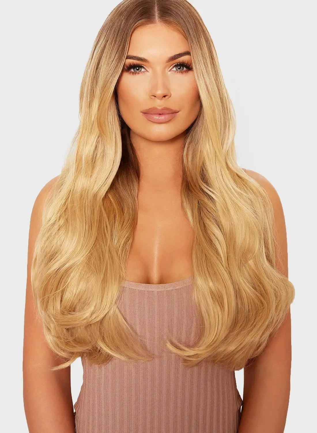 LullaBellz Blowdry 22 Inch 5 Piece Clip In Extensions - California Blonde