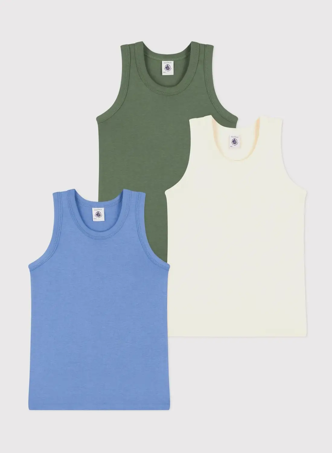 Petit Bateau Kids 3 Pack Tank Top