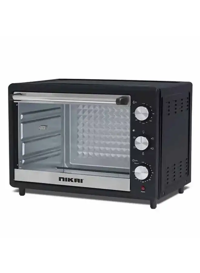 NIKAI Oven With Rotisserie Function And 120 Minutes Timer With Stay On, Multiple Accessories, High-Efficiency Heating, Indicator Light 50 L 1800 W NT50RZ Black