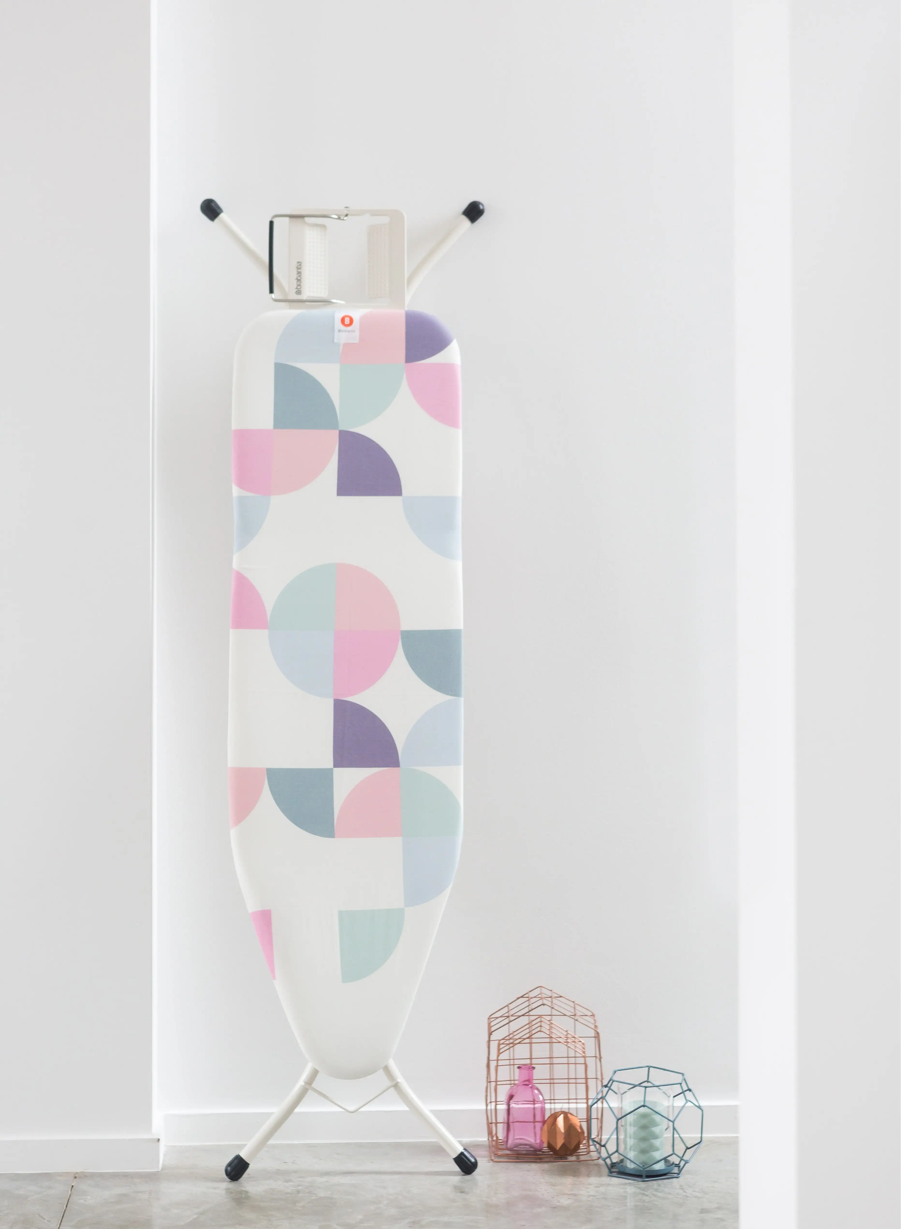 brabantia BRABANTIA Ironing Board B, 110X30 cm, Solid Steam Iron Rest - Abstract Leaves