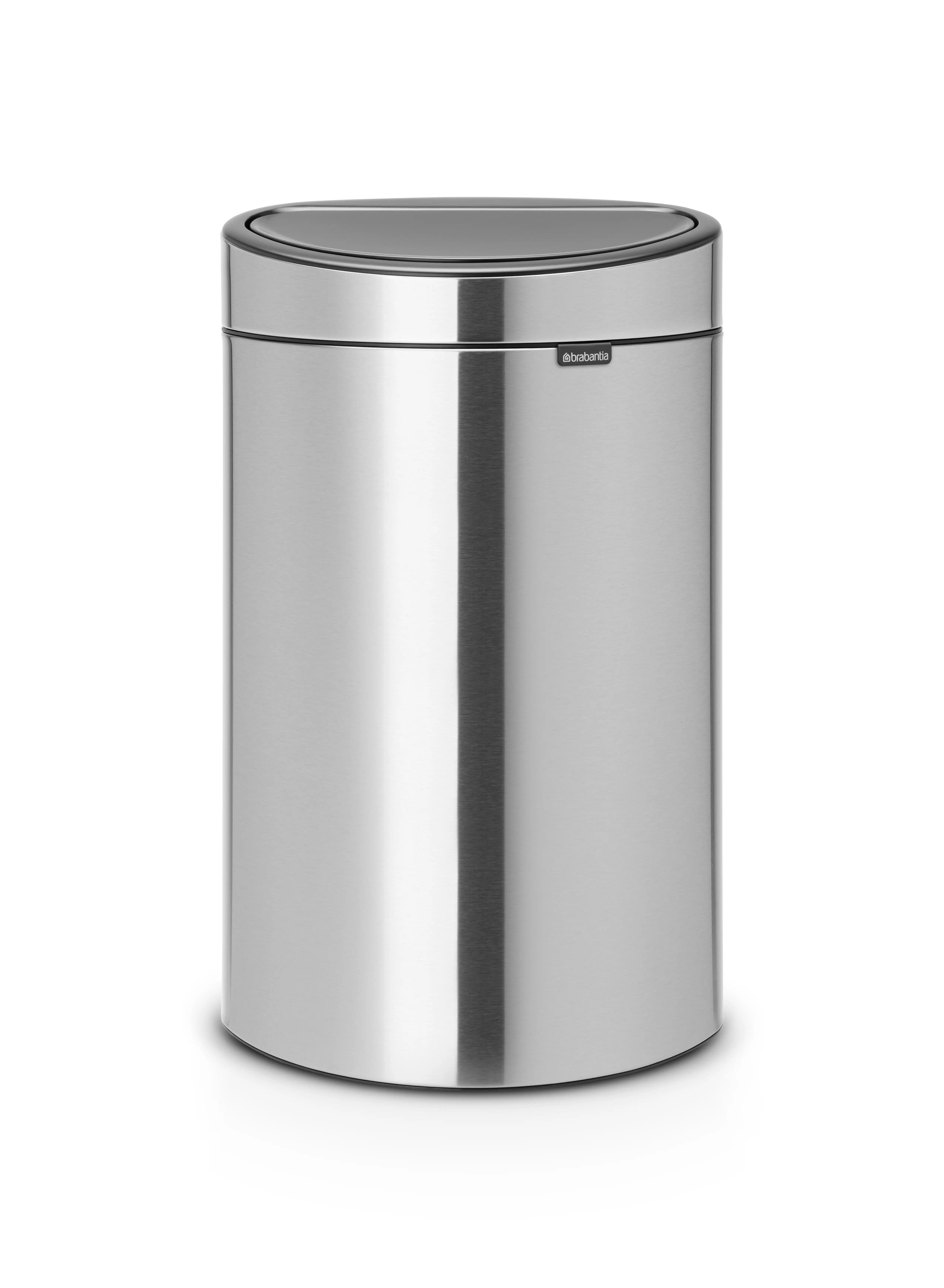 brabantia Stainless Steel Touch Bin 40 litre with Plastic Inner Bucket