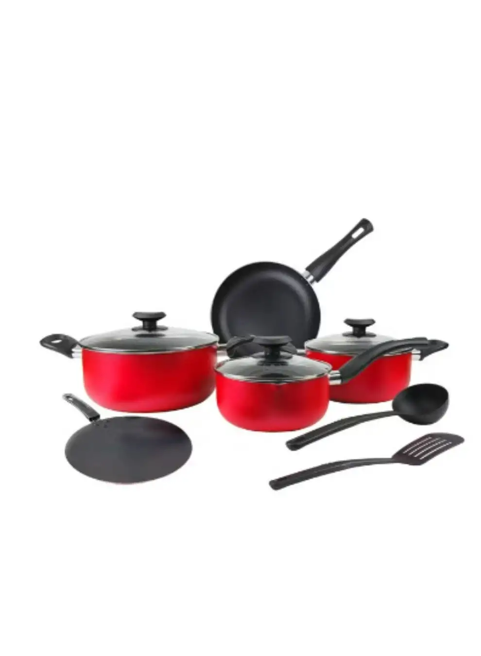 British Chef 10 Piece Nonstick Cookware Set, Nonstick Coating For Cooking, Casserole With Lid, Frying Pan, Saucepan, Tawa Kitchen Tools